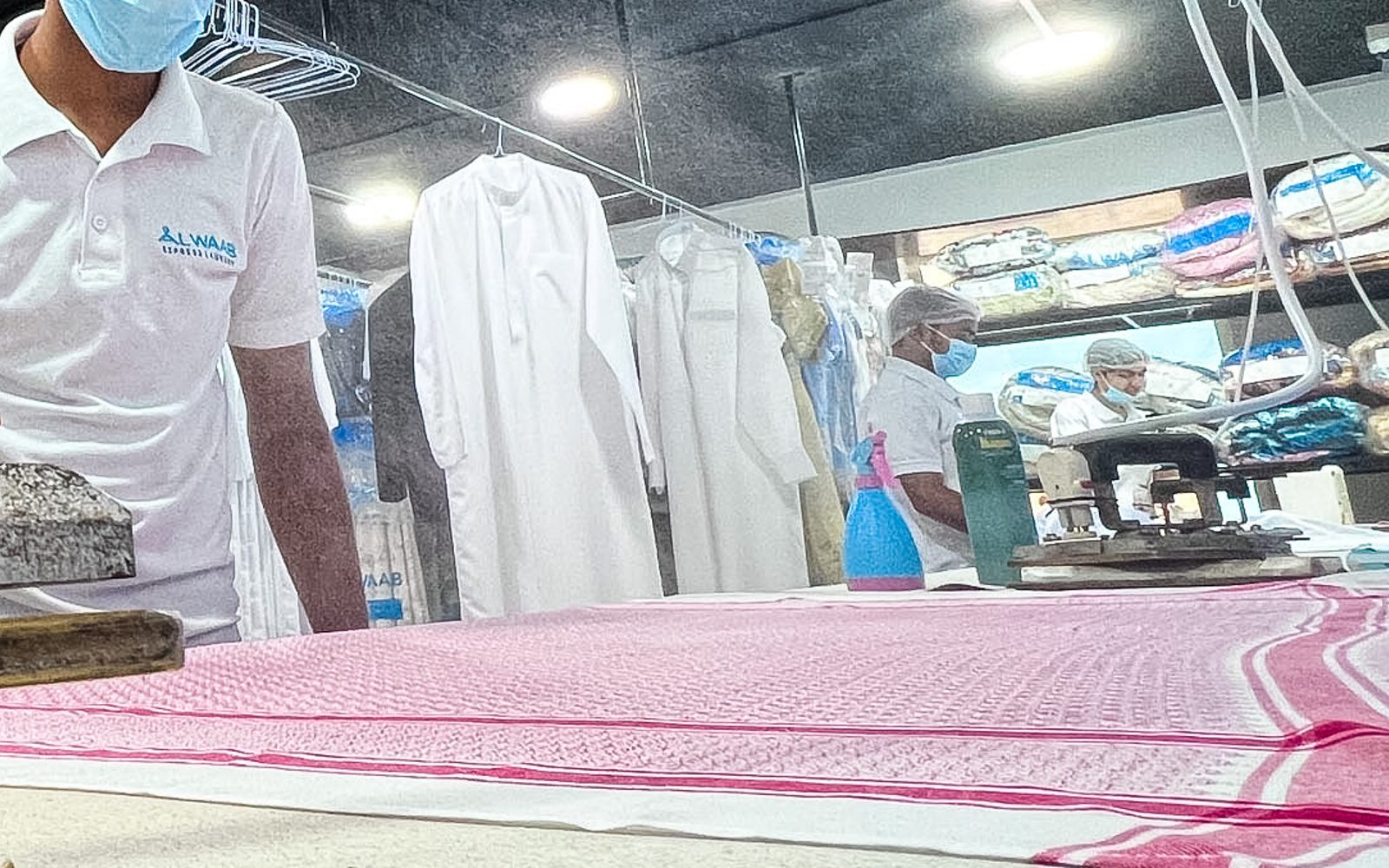 Carpet and rug cleaning at Alwaab Laundry Express, Doha