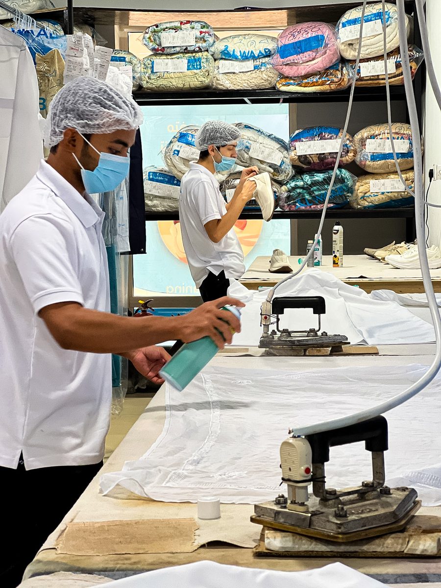 Professional ironing and pressing