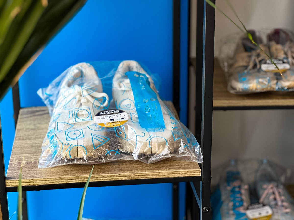 Neatly packaged laundry orders in Alwaab bags